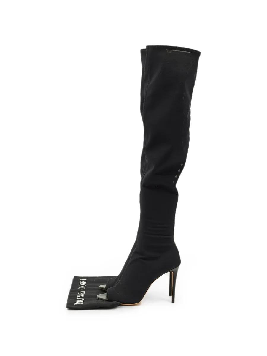 open-toe mesh boots 9