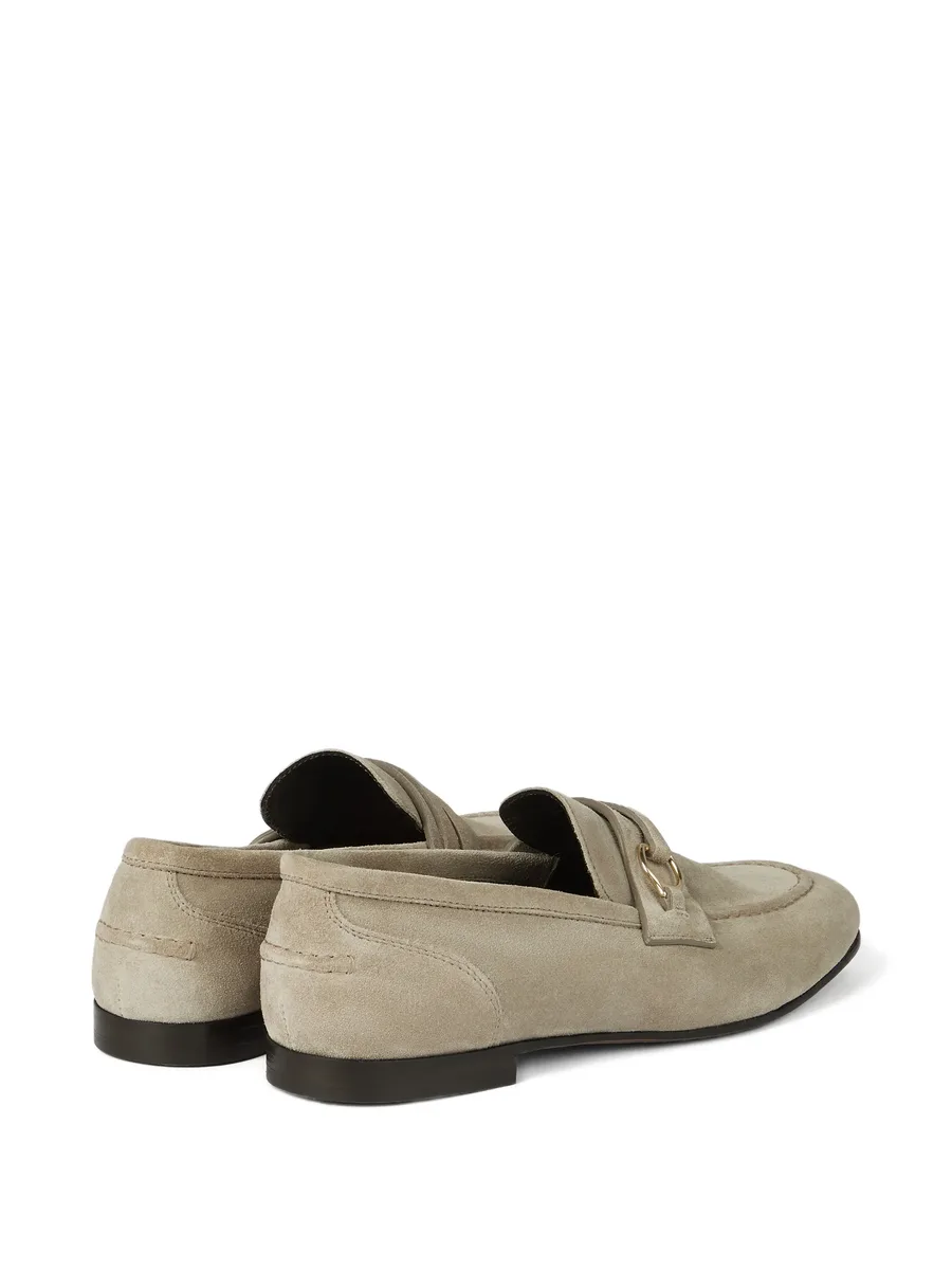 metal-bit suede loafers 5