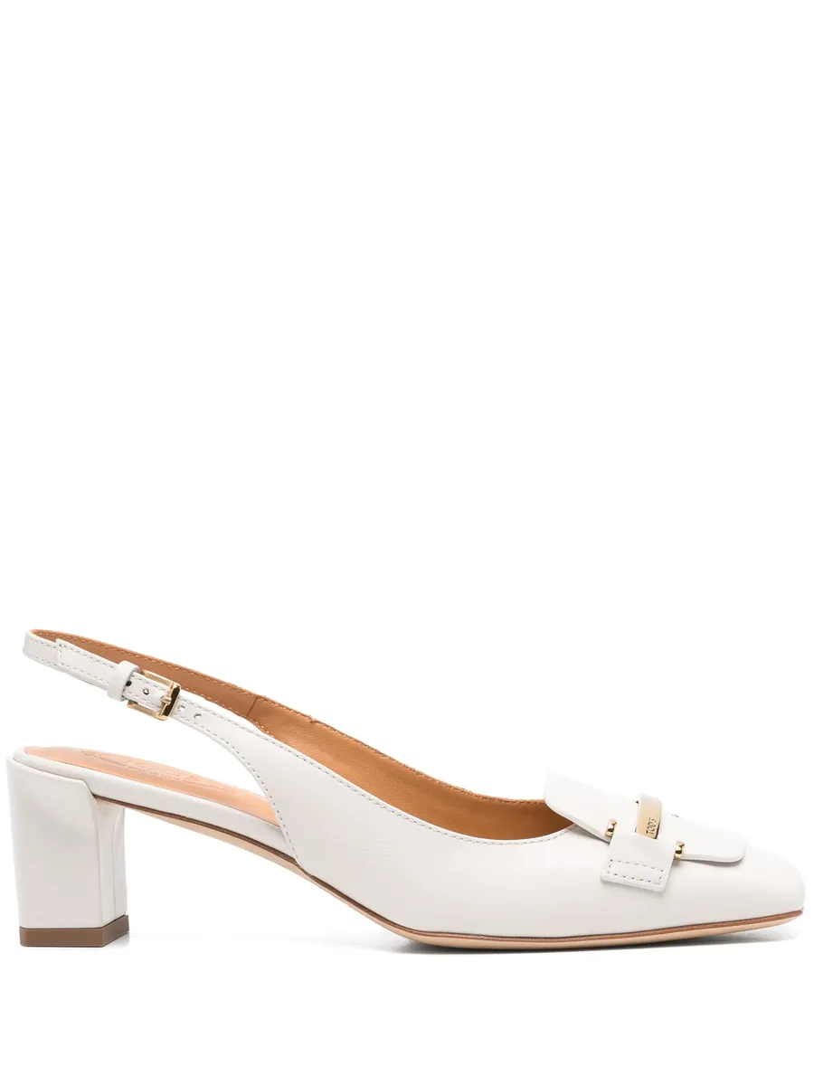 50mm leather slingback pumps 1