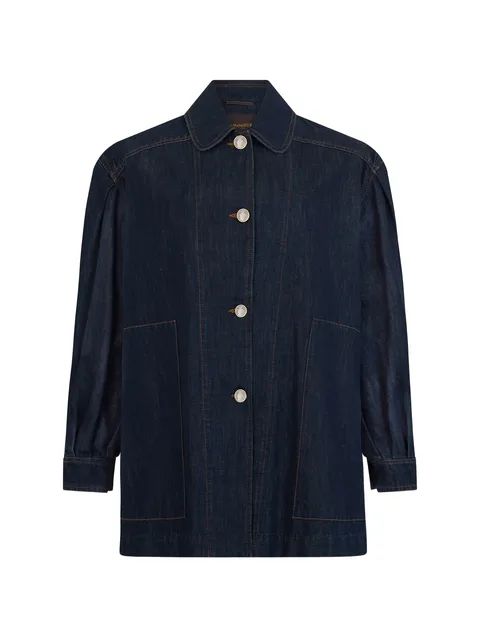 loose-fit denim jacket