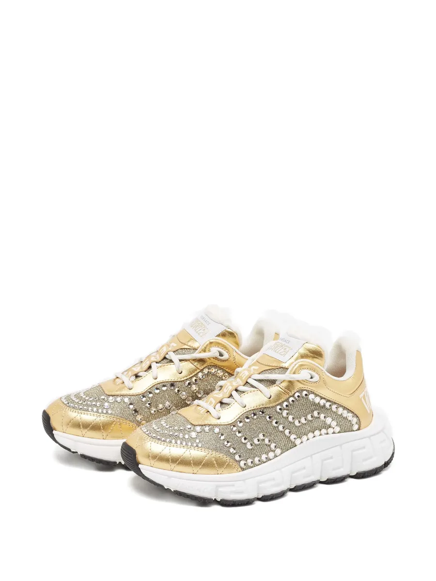 embellished-upper lace-up sneakers 7