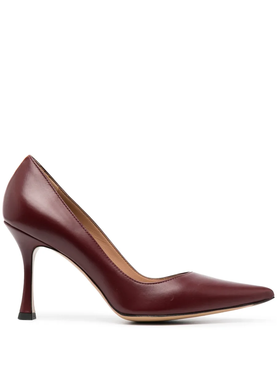 95mm pointed leather pumps 1