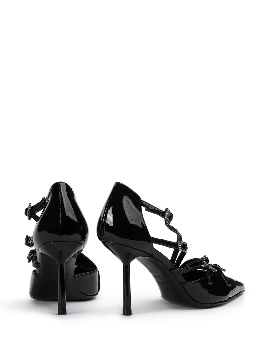 Scarlet 100mm leather pumps 6