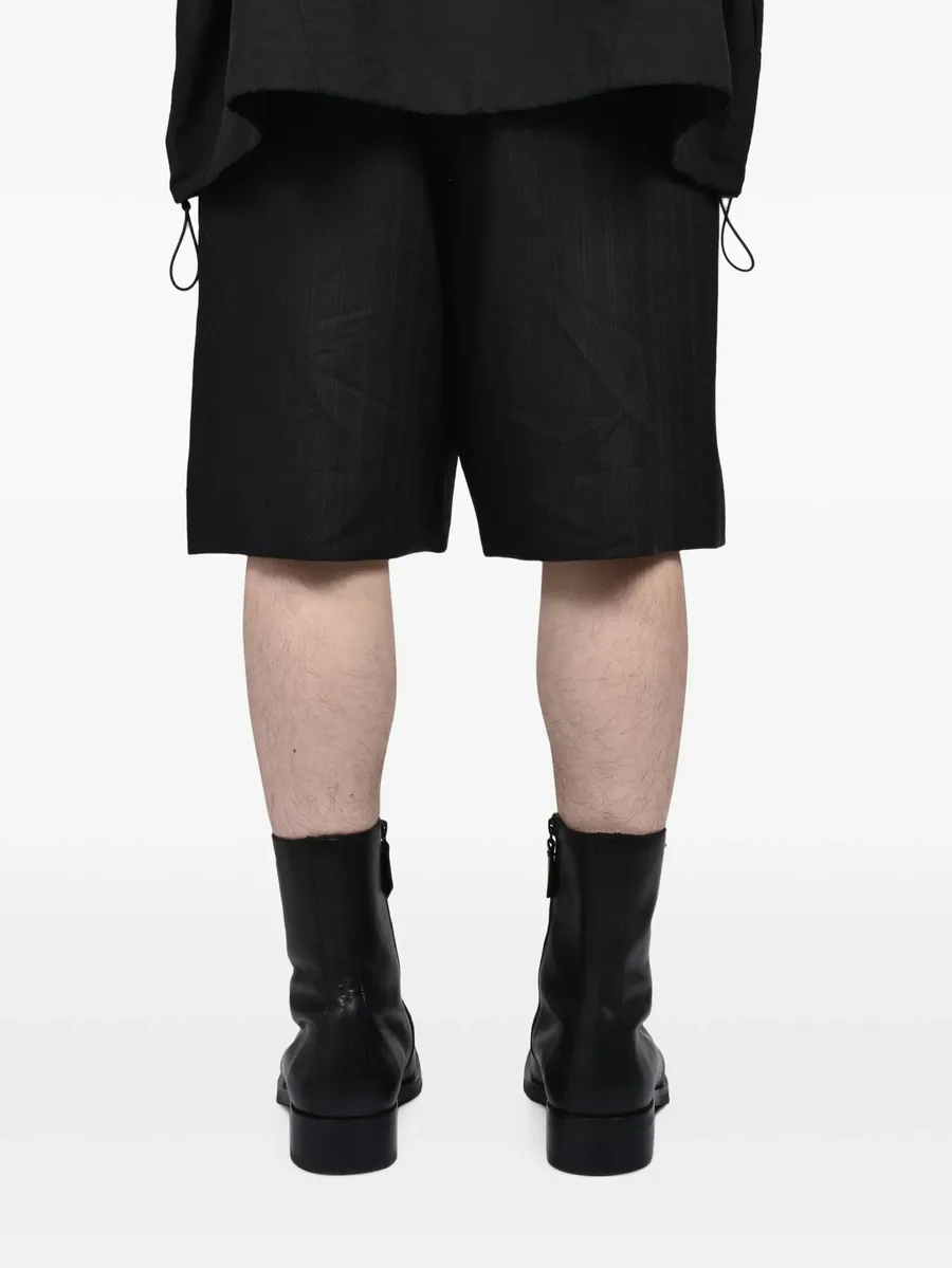 pinstriped wool shorts 5