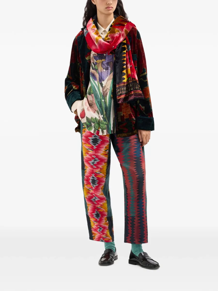 Kanpur geometric-print buttoned blazer 3