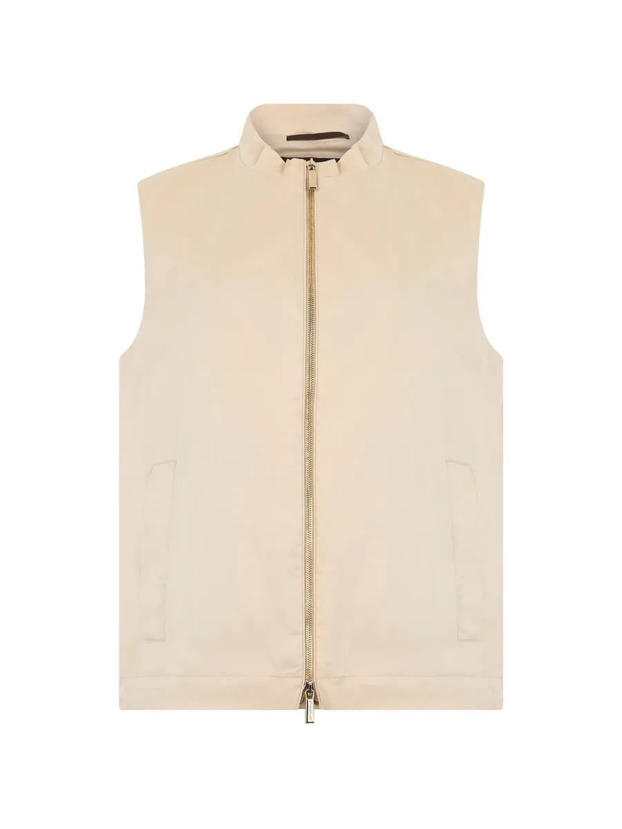 Adelle zip-up mock-neck gilet 1