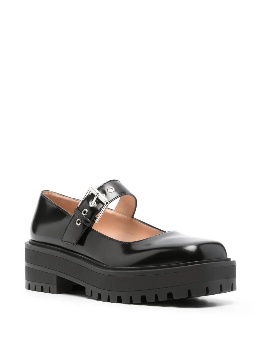 buckle-fastening leather loafers 3