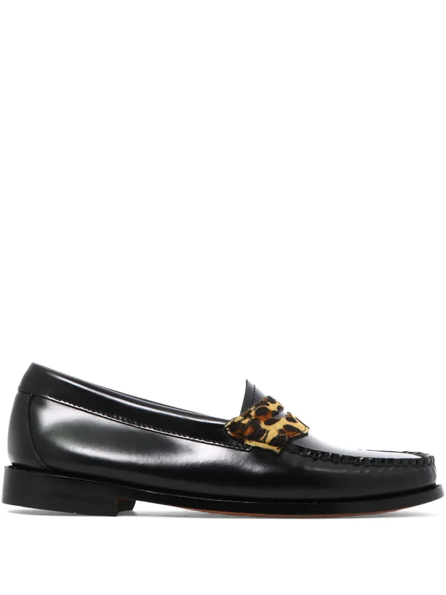 leopard-print strap loafers 1