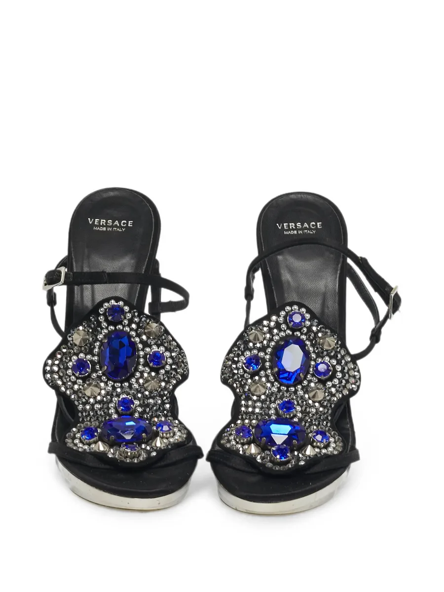 crystal-embellished slingback sandals 7