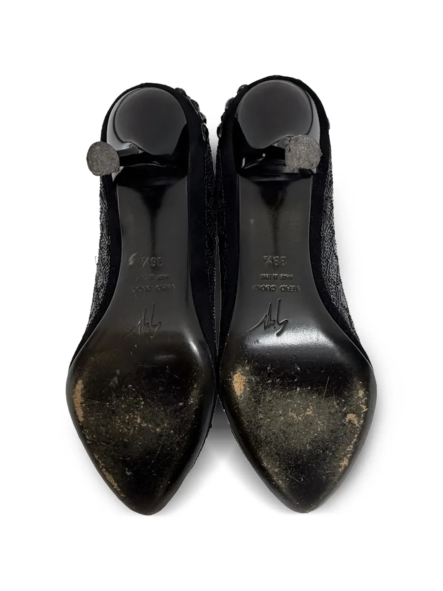 sequinned almond-toe pumps 7