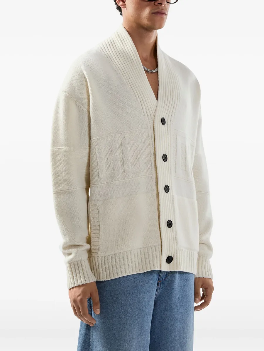 buttoned v-neck cardigan 7