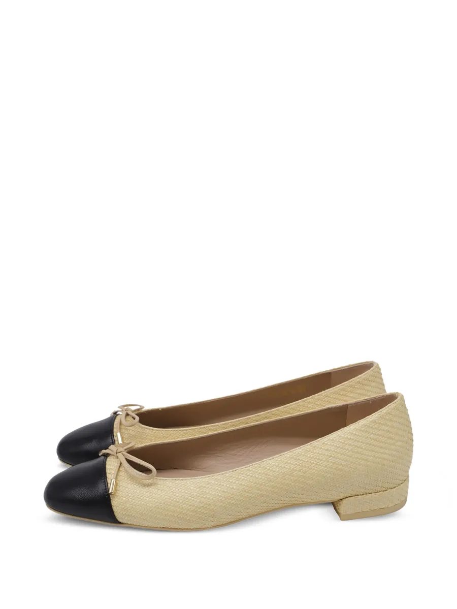 Bow raffia ballet flats 11
