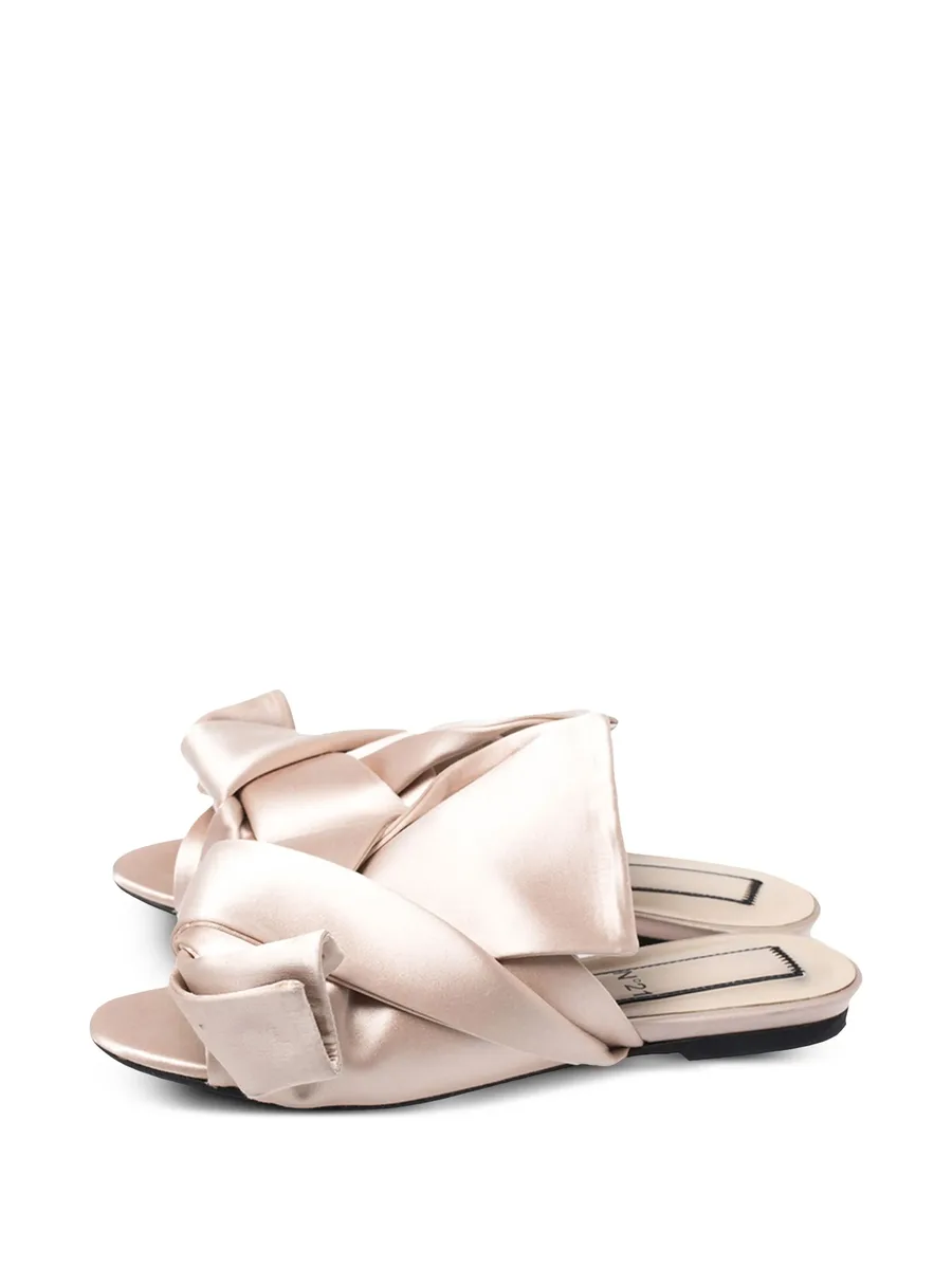 satin knot sandals 3
