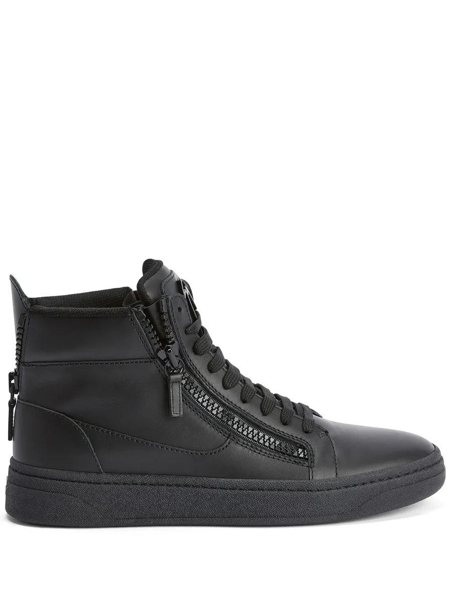 GZ94 leather high-top sneakers 1