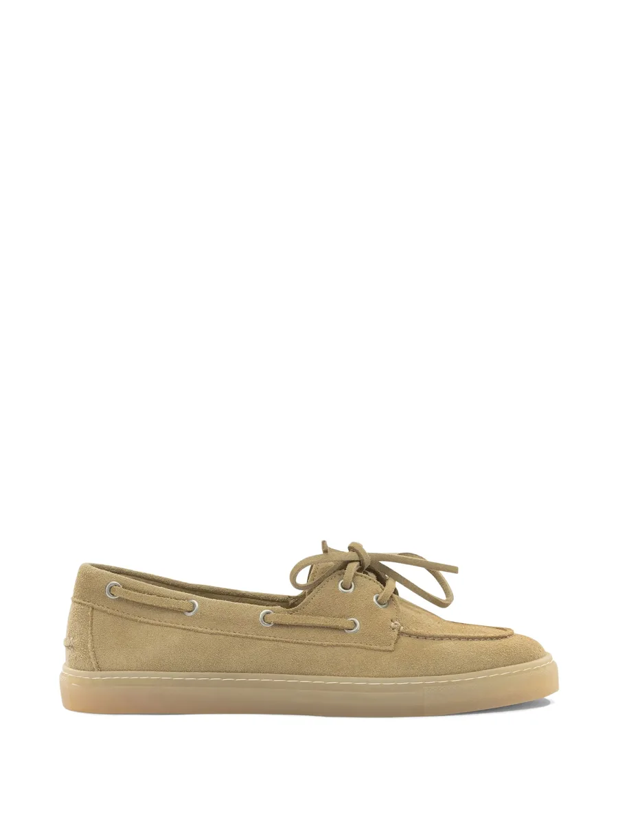 lace-up suede loafers 1