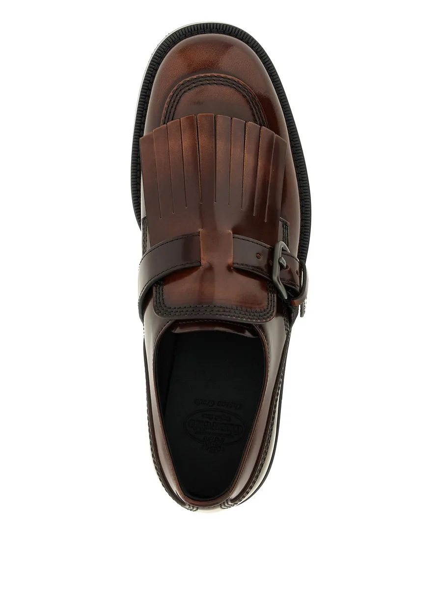 fringe-detail monk shoes 5