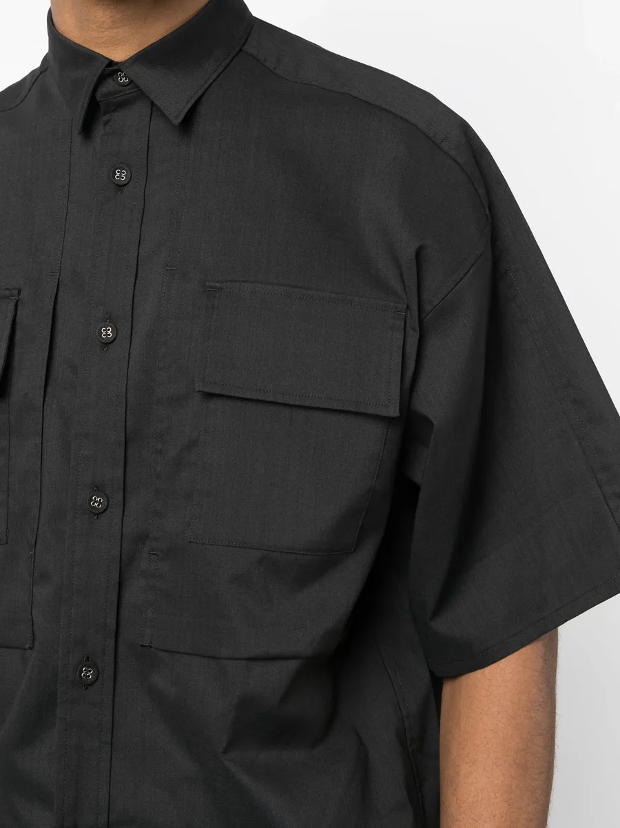 chest-pockets button-up shirt 10