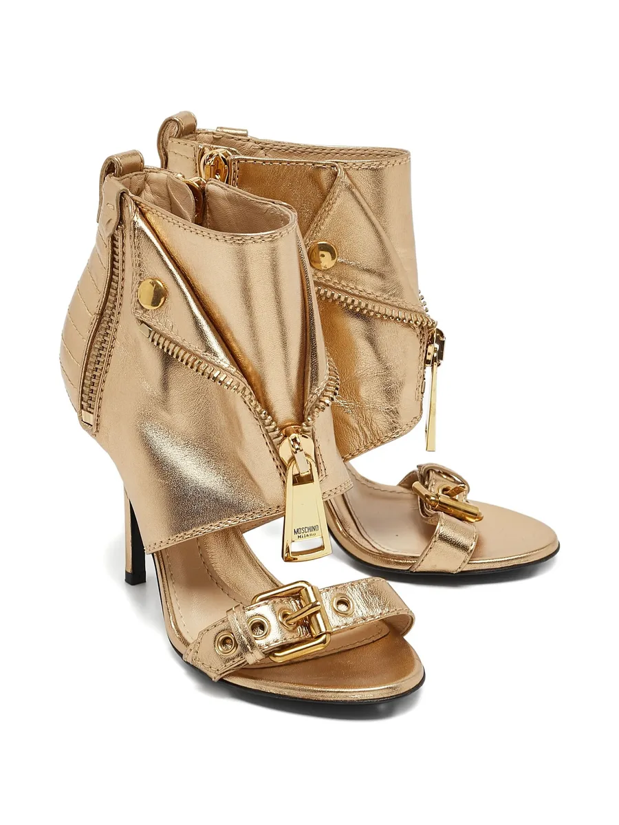 110mm decorative-zip sandals 4
