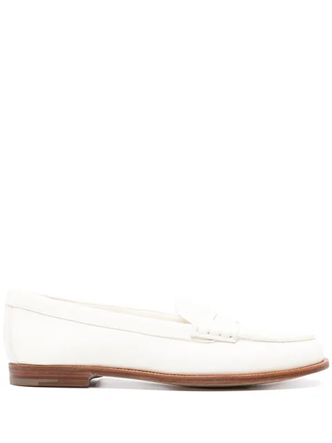 slip-on leather loafers