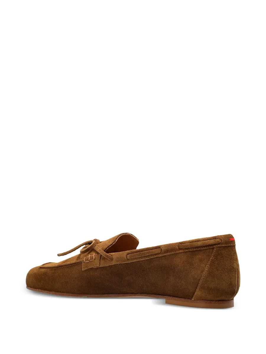 bow-detail suede loafers 5