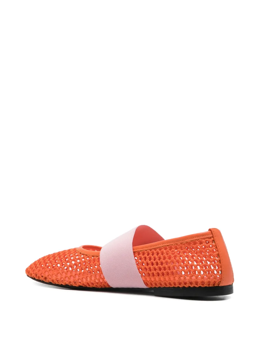 net strap ballet flats 5