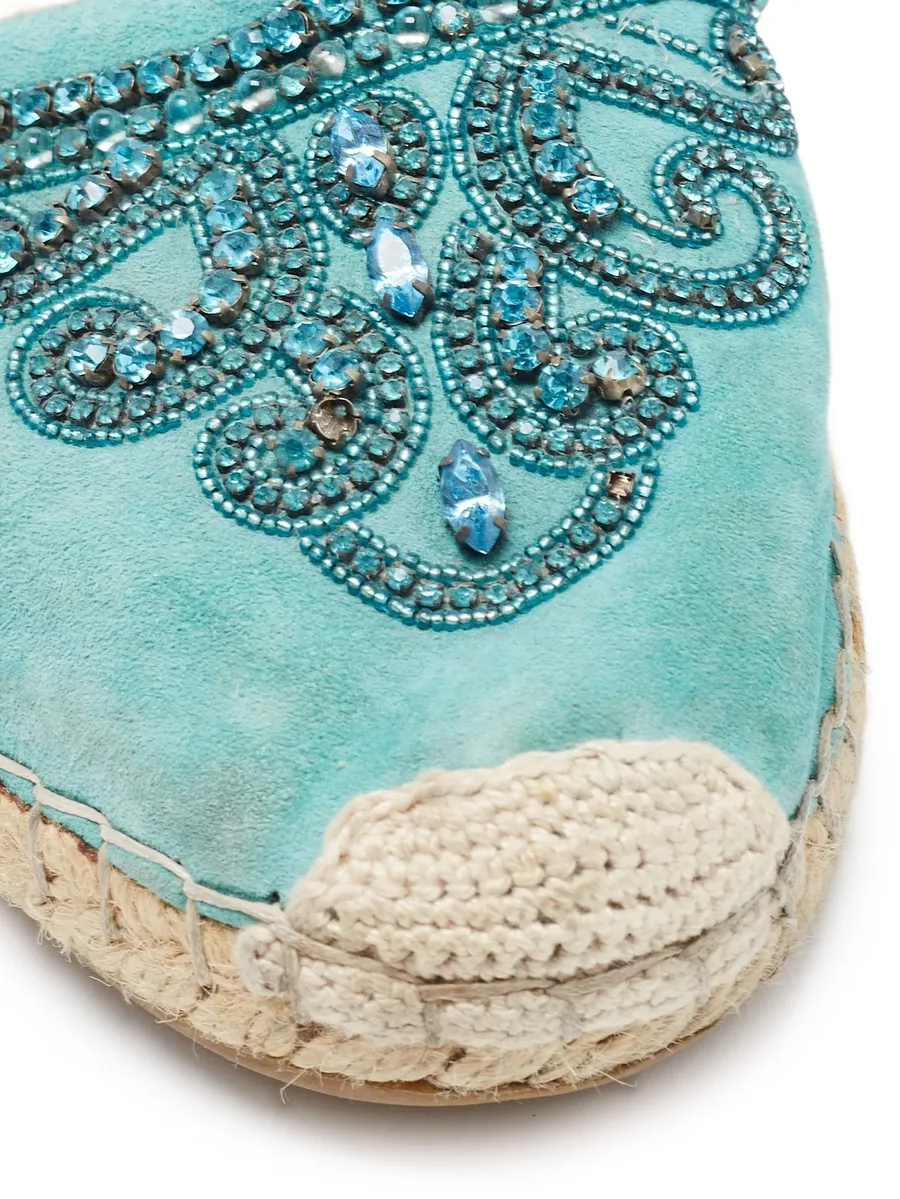 embellishment jute flat espadrilles 12