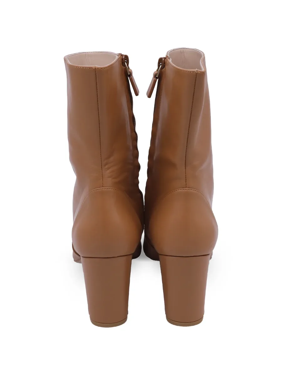 leather pointed-toe ankle boots 7