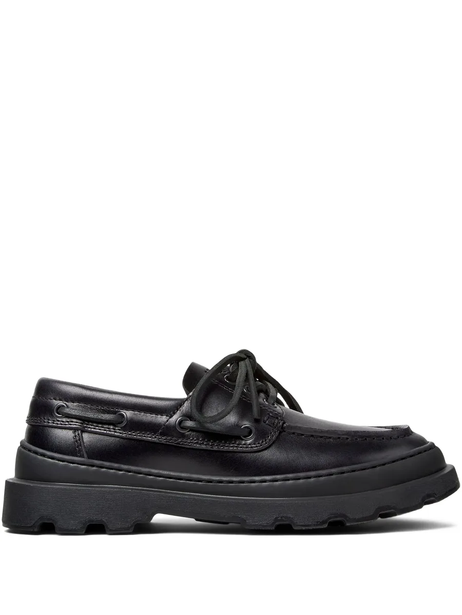 leather lace-up loafers 1