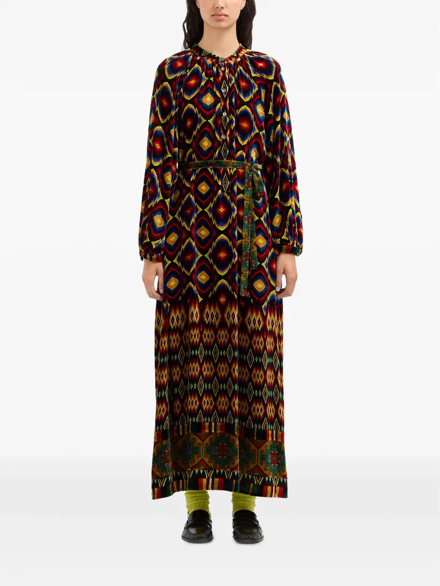 Kanada geometric-print maxi dress 3