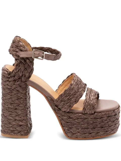 platform raffia espadrilles