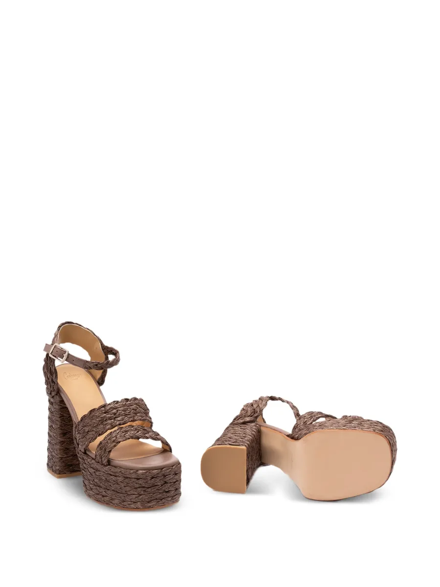 platform raffia espadrilles 10
