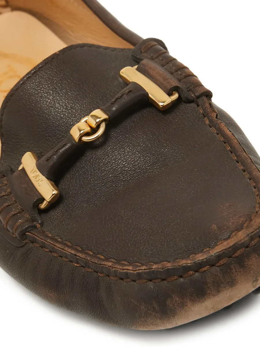 pre-owned leather loafers 11