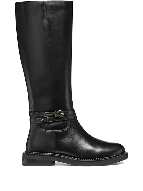 35mm Serilda buckled knee-high boots