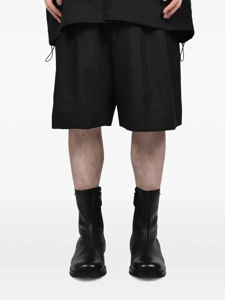 pinstriped wool shorts 3