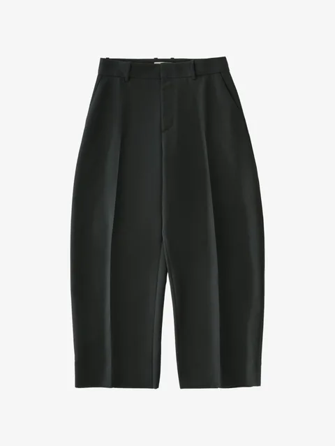 Fume curved-leg tailored trousers