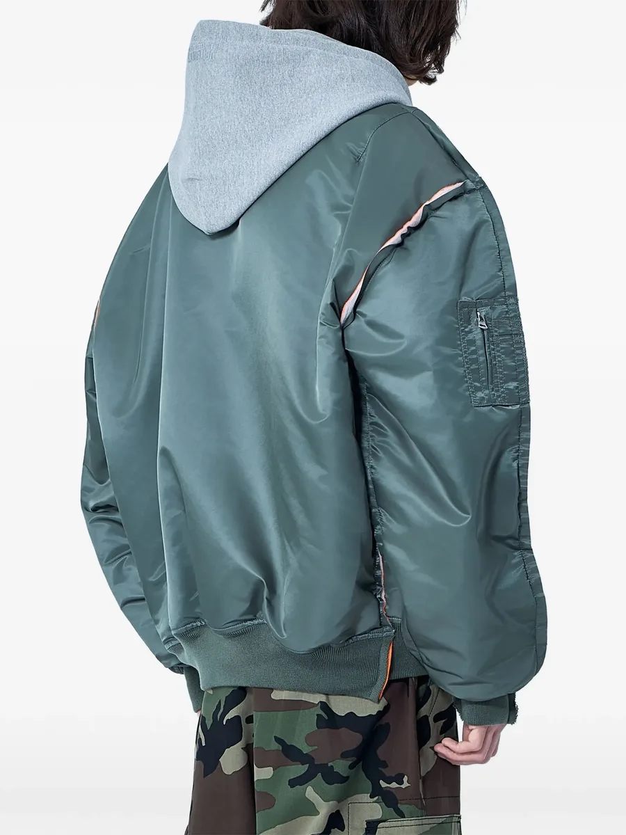 integrated-hood bomber jacket 6