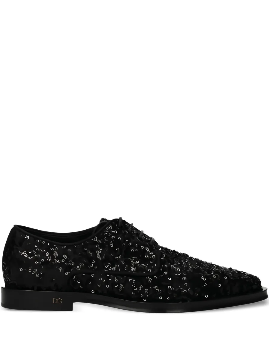 Sequins Lace-up Shoes 1