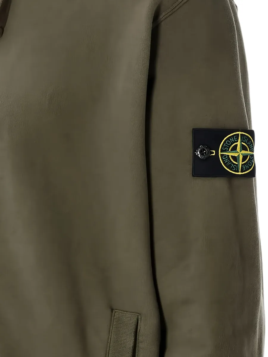 logo-patch zip-up hoodie 3