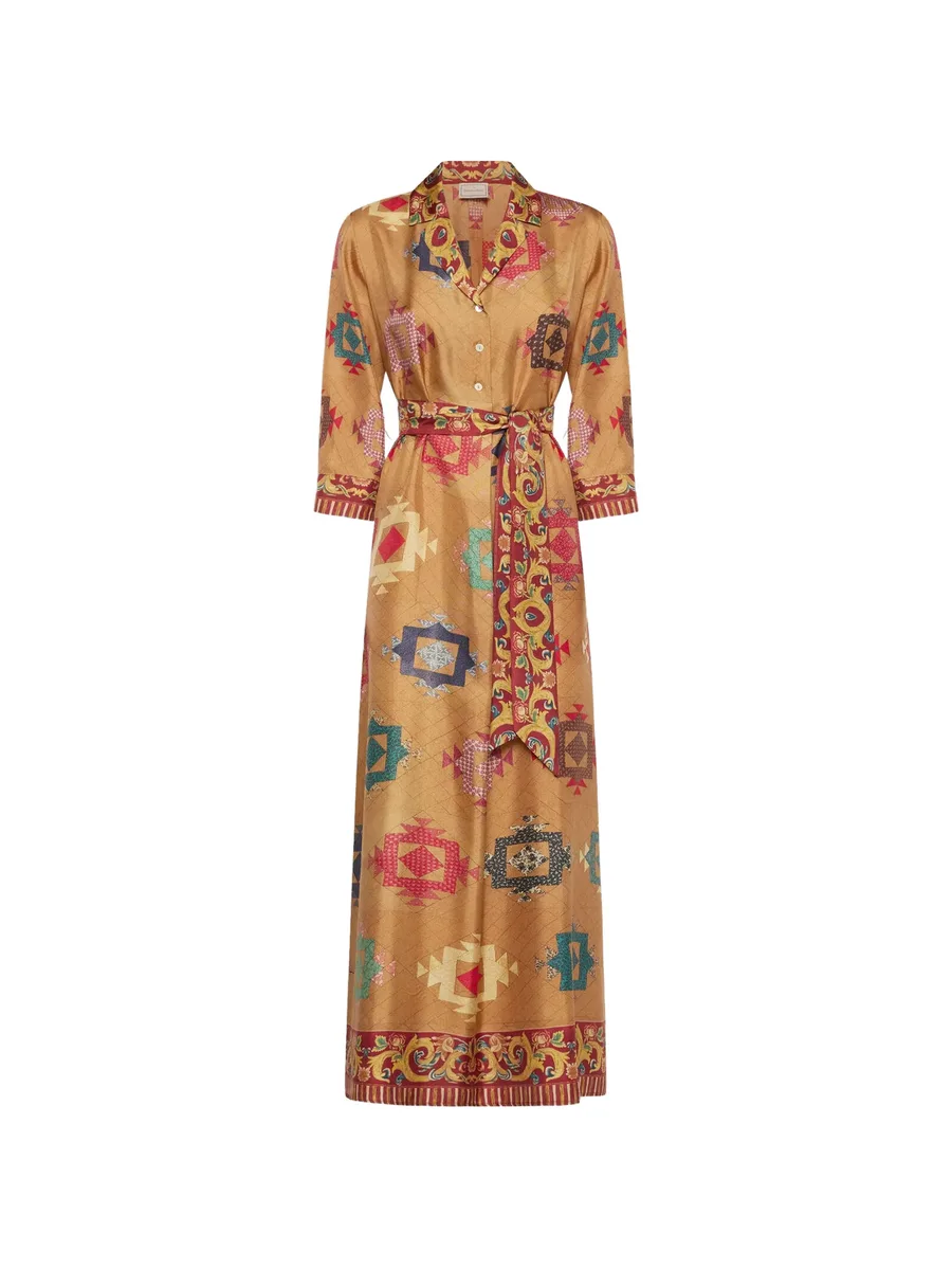Aloe geometric-print maxi dress 1