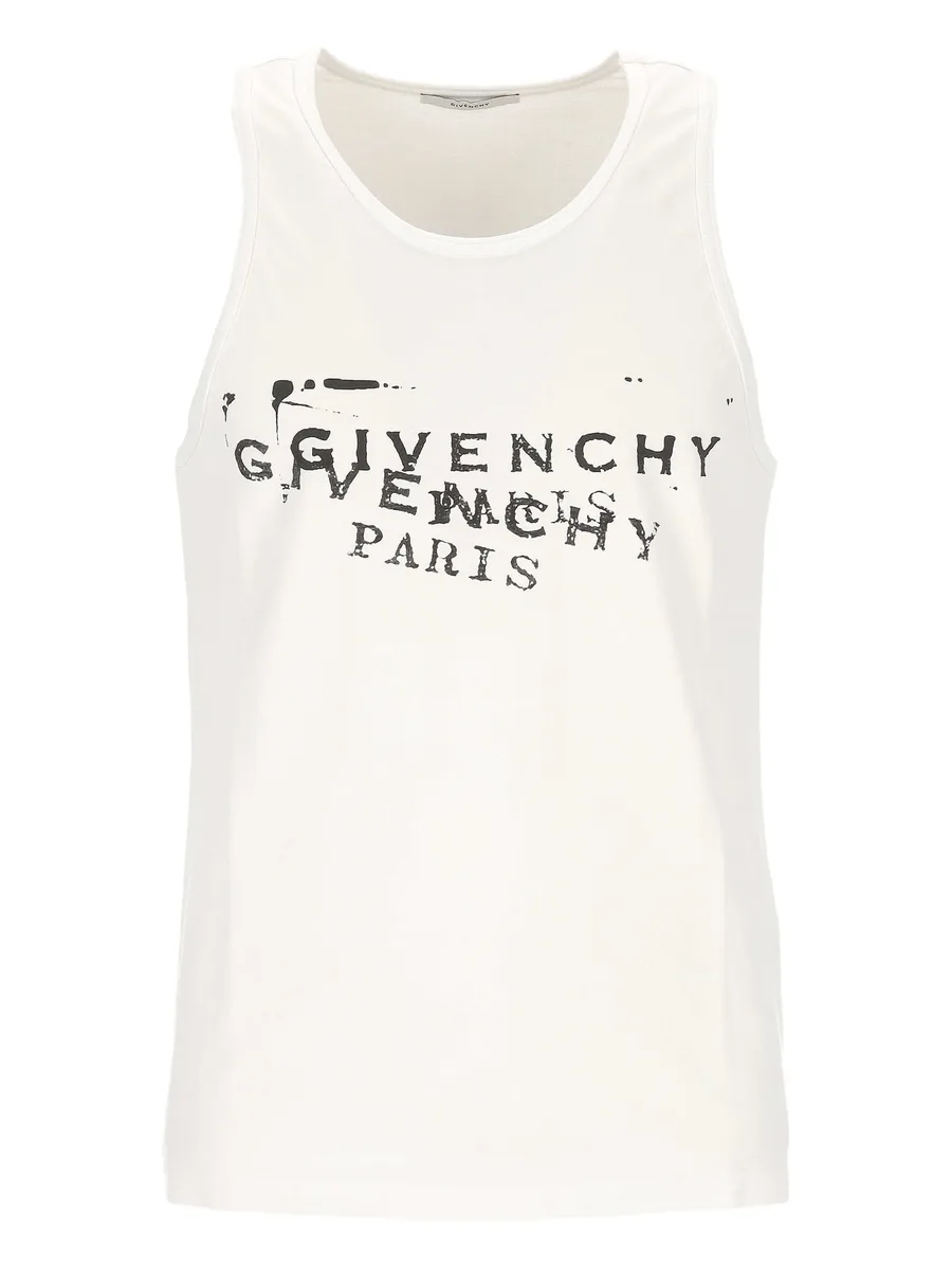 logo-print tank top 1