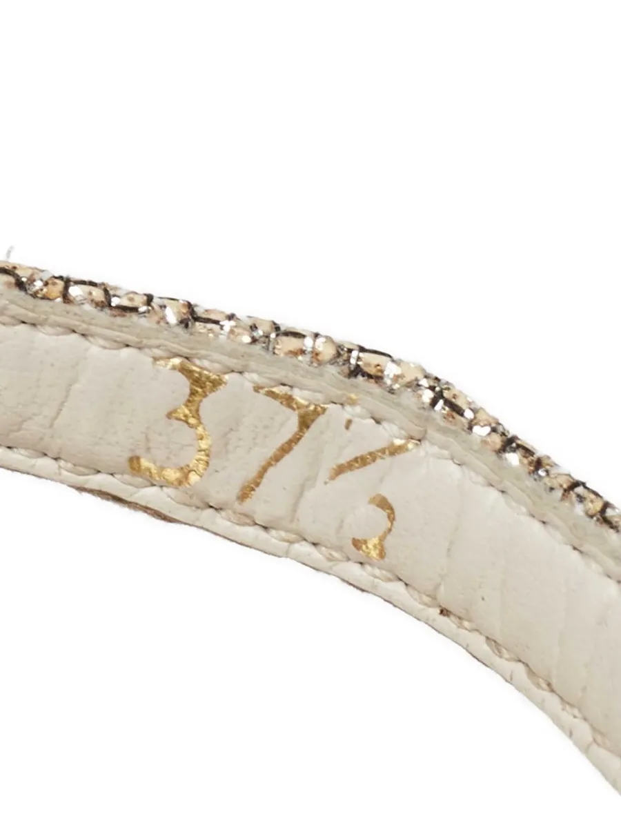 pre-owned 100mm embellished sandals 14