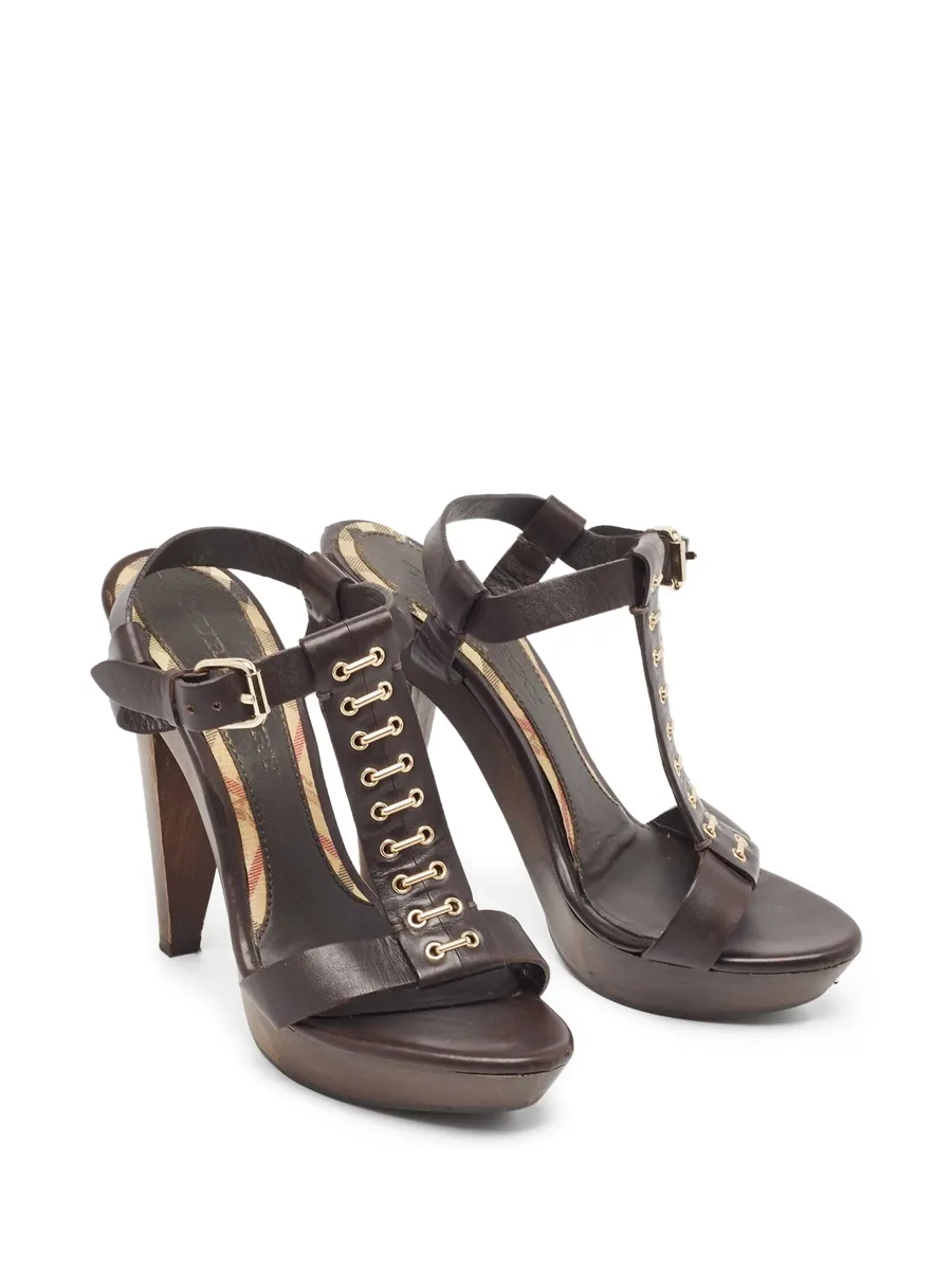 125mm T-strap sandals 9