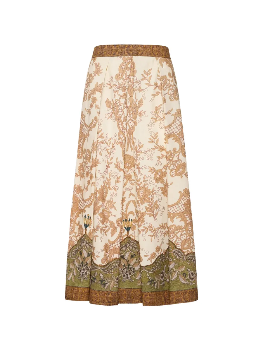 Beatex floral-detail midi skirt 4