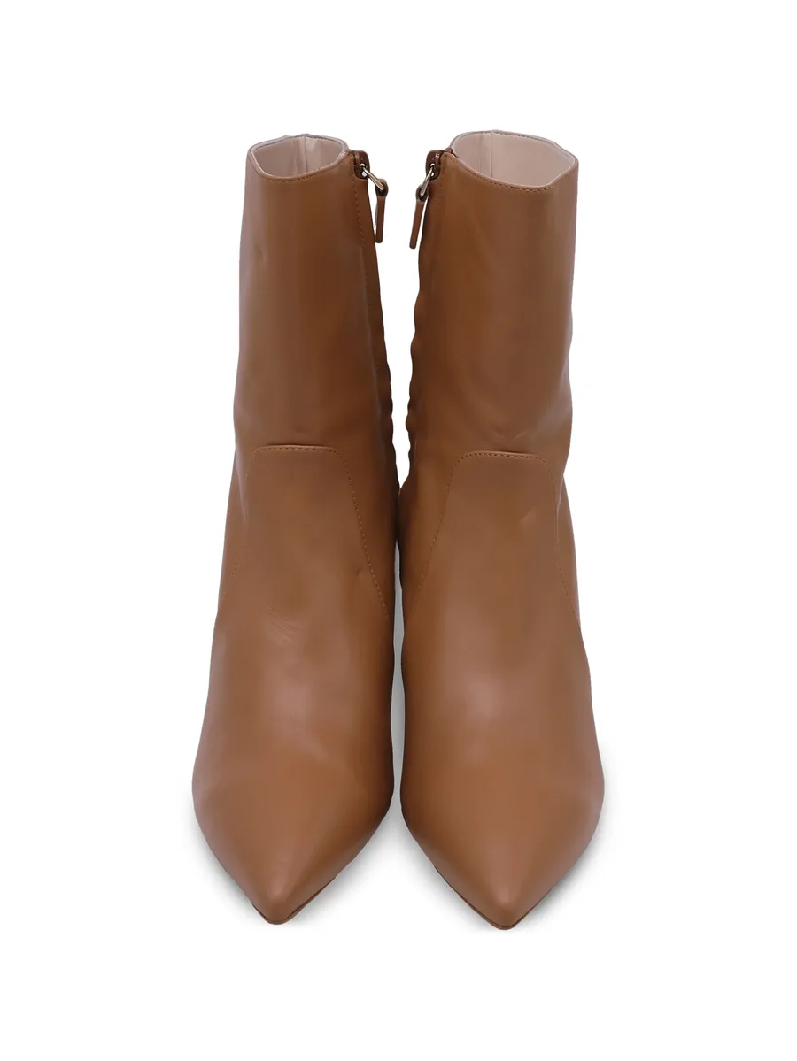 leather pointed-toe ankle boots 5