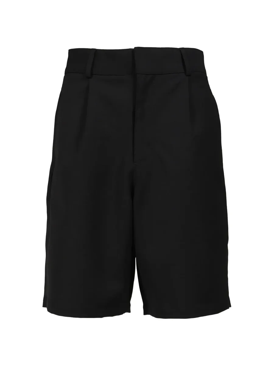 pleated tailored shorts 7