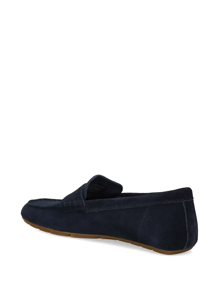 suede penny leather loafers 7