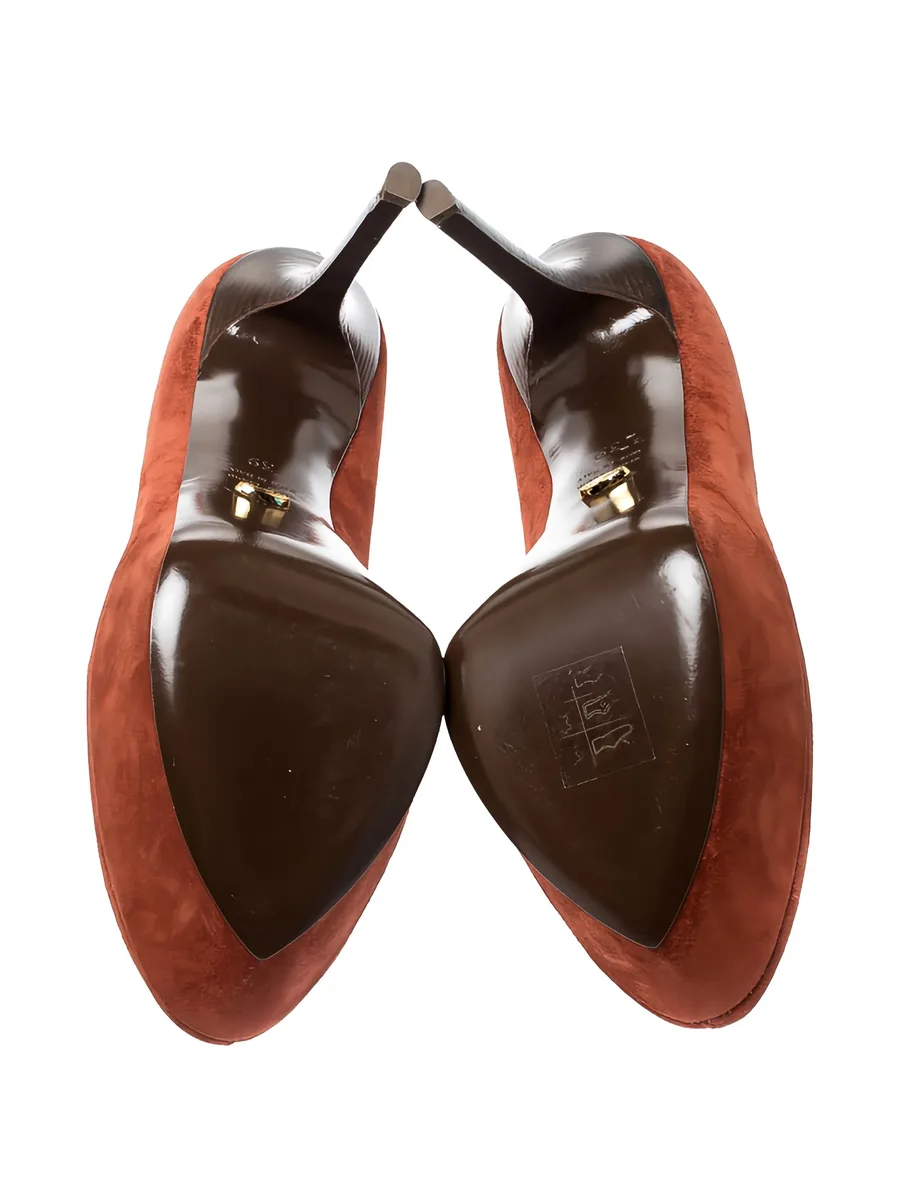 pre-owned 125mm Cachet platform pumps 9