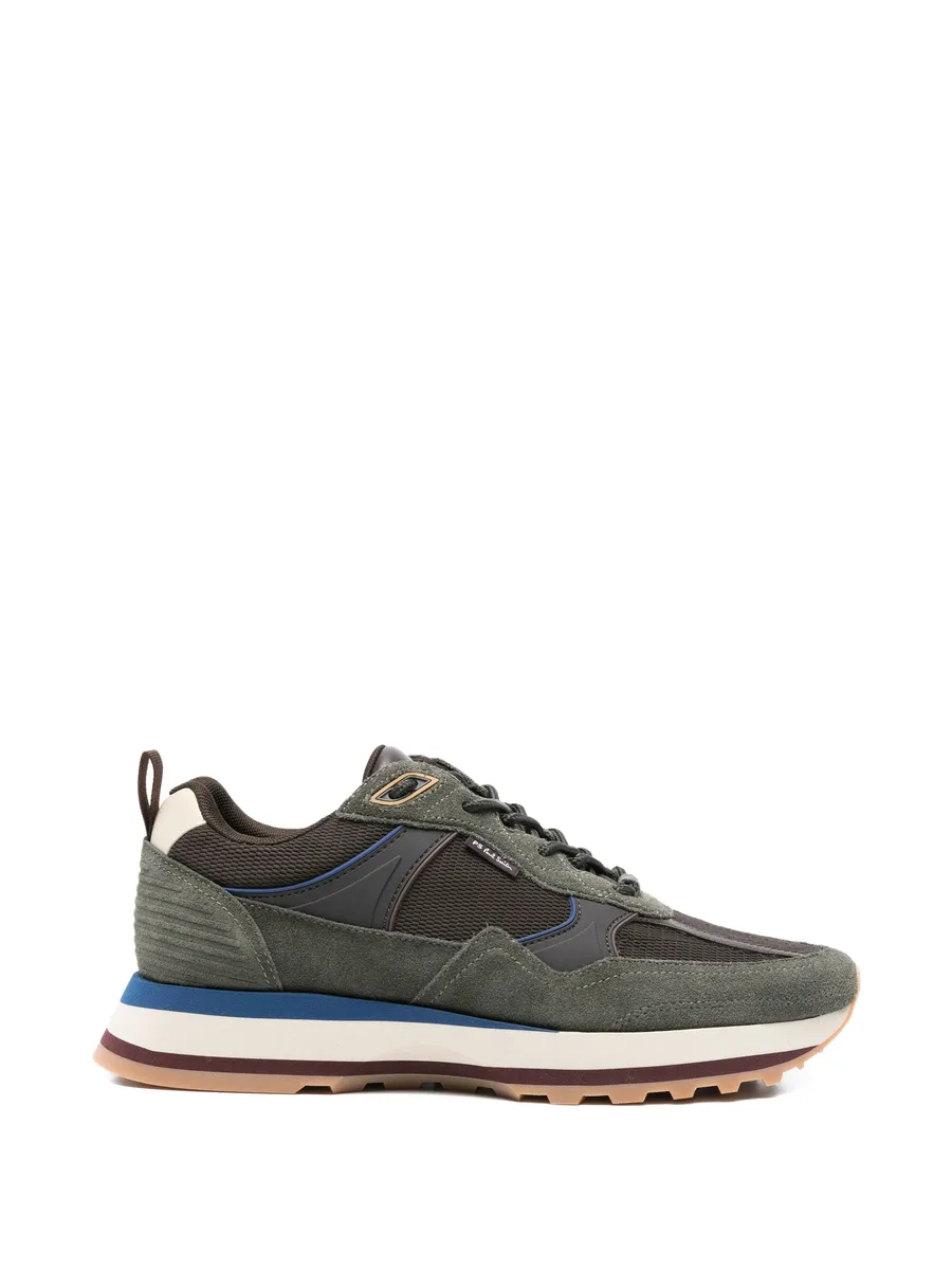 lace-up panelled sneakers 1