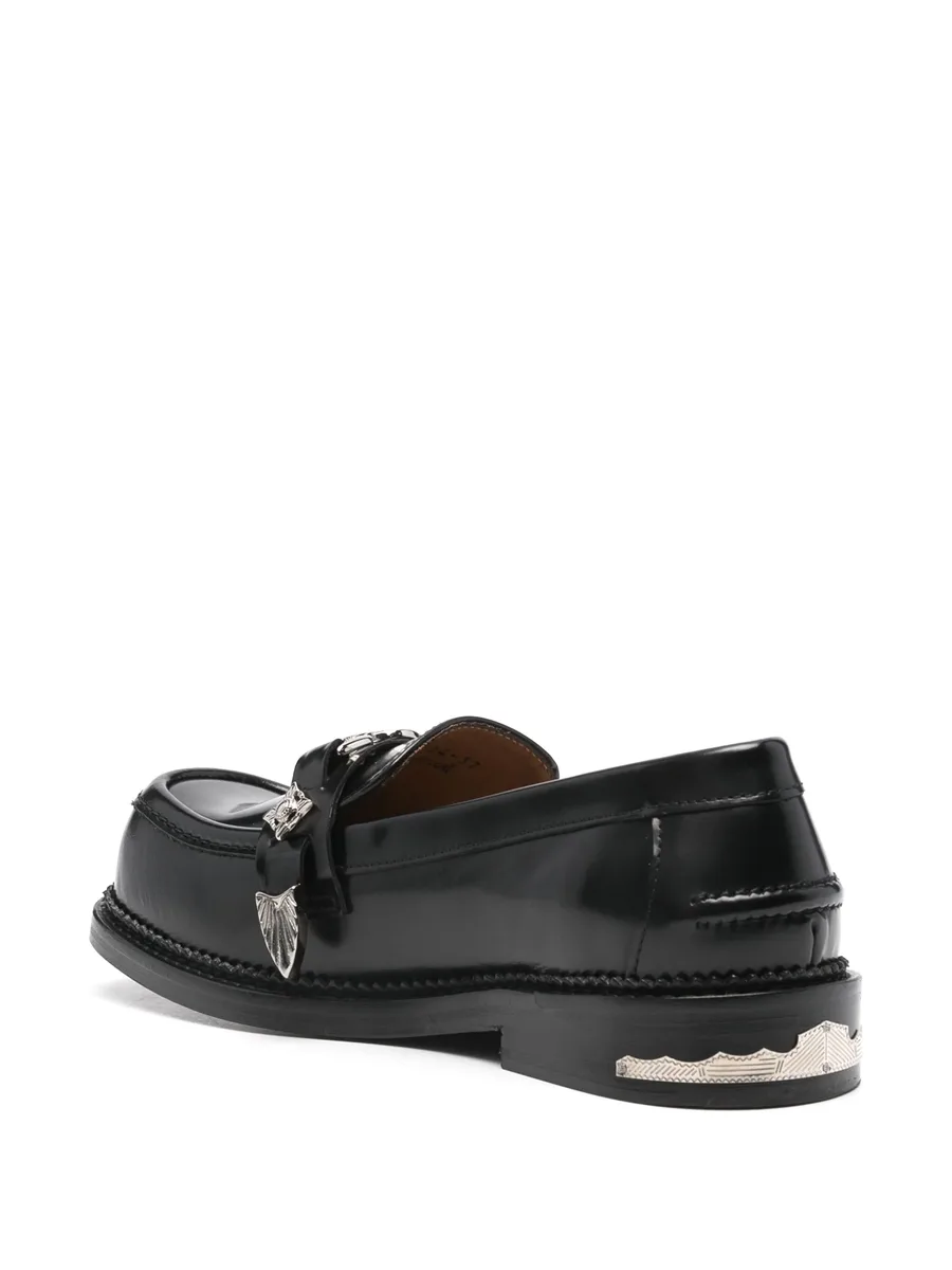 metallic-detail loafers 6