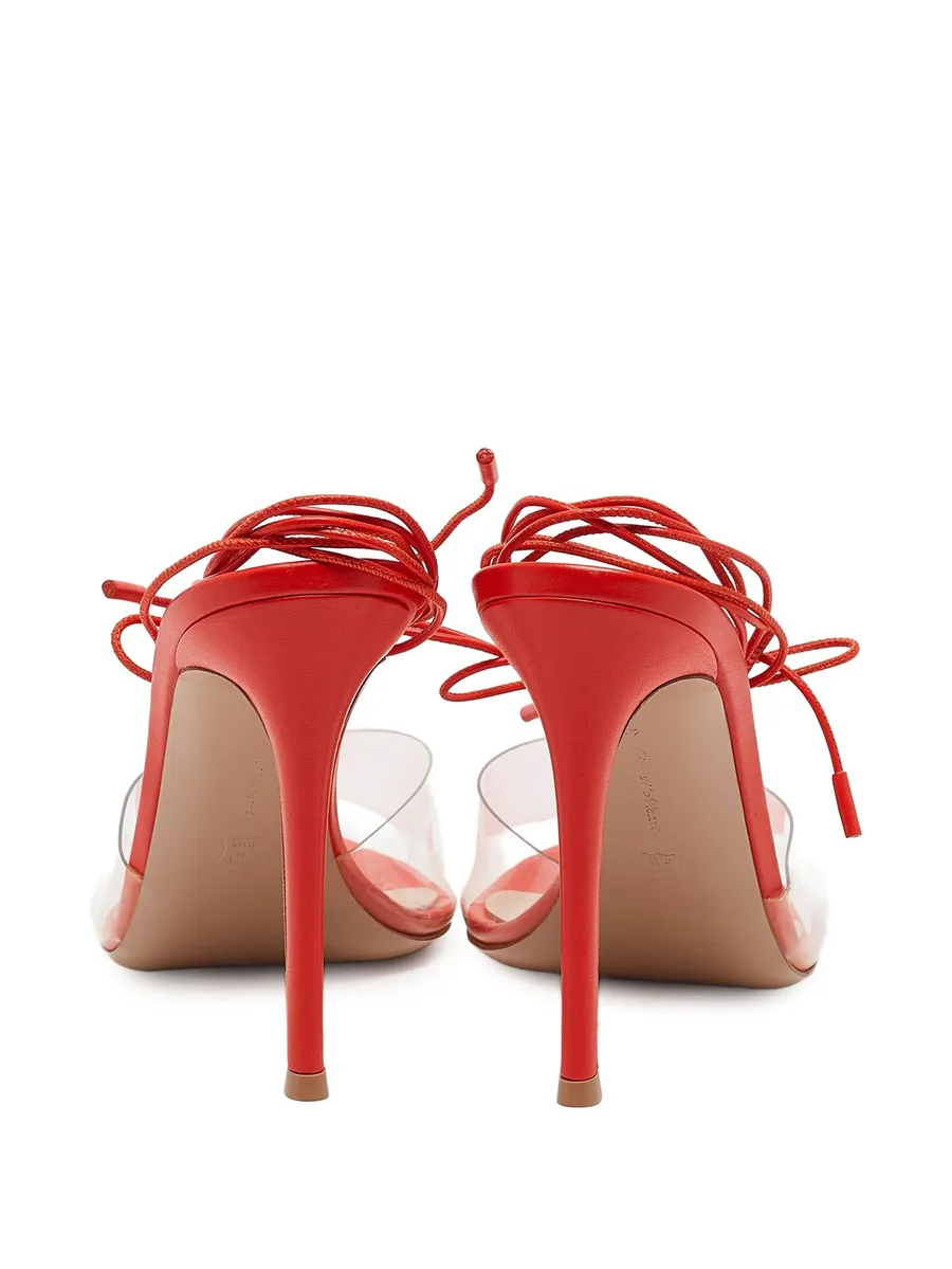 115mm leather lace-up sandals 7